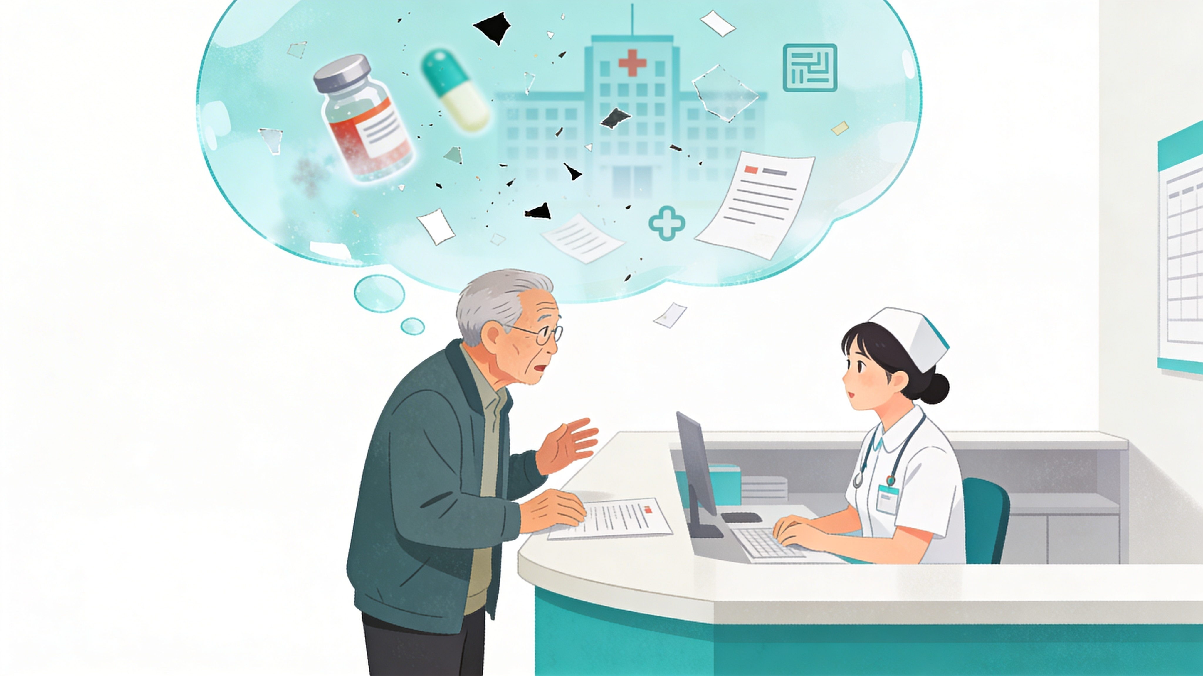 병원 안의 공백 - 기억이 사라진 환자