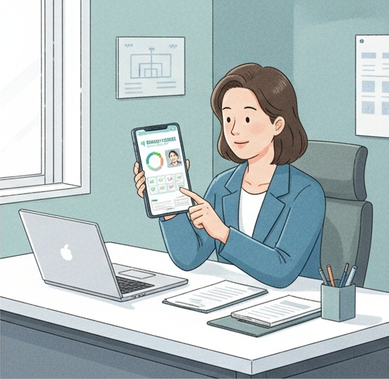 자녀 스마트폰 주간 리포트 UI